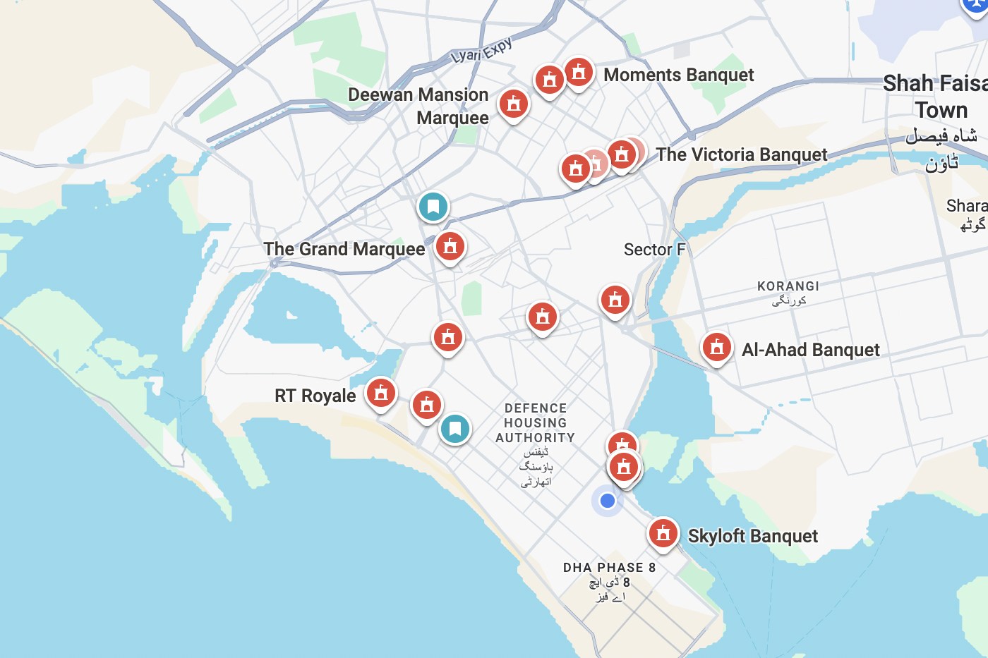 Map of Karachi — open location in Google Maps